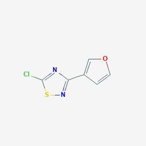 molecular formula C6H3ClN2OS B8635091 5-Chloro-3-(3-furyl)-1,2,4-thiadiazole CAS No. 887623-89-4