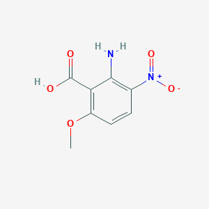 molecular formula C8H8N2O5 B8635105 2-amino-6-methoxy-3-nitro-benzoic Acid 