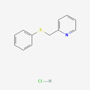 molecular formula C12H12ClNS B8635121 2-Phenylsulfanylmethyl-Pyridine HCl CAS No. 81850-99-9