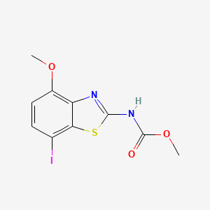 molecular formula C10H9IN2O3S B8635128 (7-Iodo-4-methoxy-benzothiazol-2-yl)-carbamic acid methyl ester 