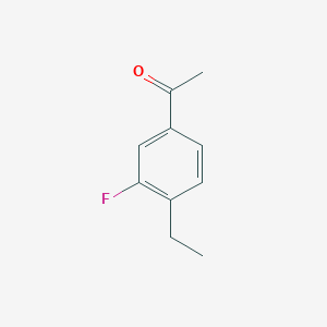 molecular formula C10H11FO B8635131 Ethanone, 1-(4-ethyl-3-fluorophenyl)- 