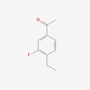molecular formula C10H11FO B8635131 1-(4-Ethyl-3-fluorophenyl)ethanone 