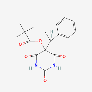 5-Pivaloyloxy-5-(1-phenylethyl)barbituric acid