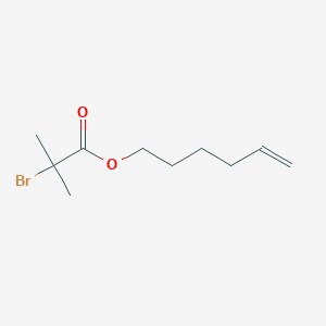 molecular formula C10H17BrO2 B8635182 Hex-5-EN-1-YL 2-bromo-2-methylpropanoate CAS No. 221318-51-0
