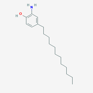 molecular formula C18H31NO B8635187 2-Amino-4-dodecylphenol CAS No. 62529-18-4