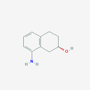 molecular formula C10H13NO B8635196 (2s)-8-Amino-1,2,3,4-tetrahydronaphthalen-2-ol 