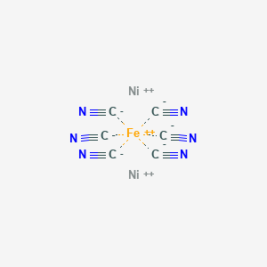 molecular formula C6FeN6Ni2 B086352 六氰合镍酸二镍 CAS No. 14874-78-3