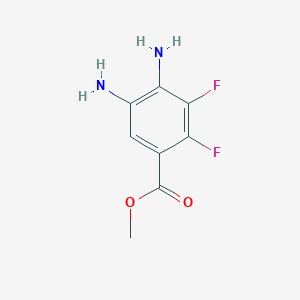 molecular formula C8H8F2N2O2 B8635231 Methyl 4,5-diamino-2,3-difluorobenzoate 