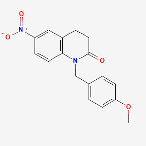 1-(4-methoxybenzyl)-6-nitro-3,4-dihydroquinolin-2(1H)-one