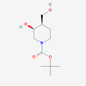 Tert-butyl cis-3-hydroxy-4-(hydroxymethyl)piperidine-1-carboxylate