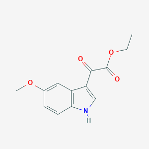 molecular formula C13H13NO4 B086354 2-(5-甲氧基-1H-吲哚-3-基)-2-氧代乙酸乙酯 CAS No. 14771-33-6