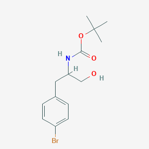 molecular formula C14H20BrNO3 B8635441 tert-Butyl 3-(4-bromophenyl)-1-hydroxypropan-2-ylcarbamate 