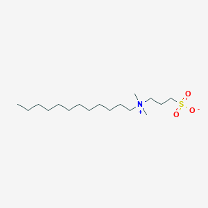 molecular formula C17H37NO3S B086355 N-Dodecyl-N,N-dimethyl-3-ammonio-1-propanesulfonate CAS No. 14933-08-5