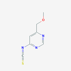 molecular formula C7H7N3OS B8635538 4-Isothiocyanato-6-(methoxymethyl)pyrimidine 