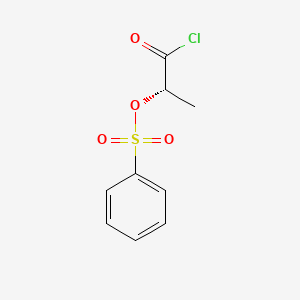 (2S)-1-Chloro-1-oxopropan-2-yl benzenesulfonate