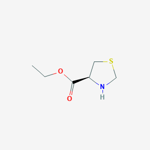molecular formula C6H11NO2S B8635939 Ethyl (s)-thiazolidine-4-carboxylate 