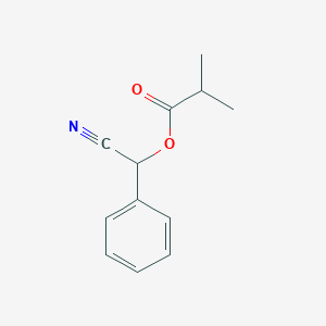 molecular formula C12H13NO2 B8636040 Cyano(phenyl)methyl 2-methylpropanoate CAS No. 61066-83-9