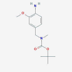 molecular formula C14H22N2O3 B8636085 tert-Butyl 4-amino-3-methoxybenzyl(methyl)carbamate 