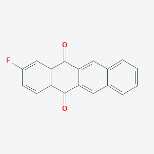 molecular formula C18H9FO2 B8636266 2-Fluorotetracene-5,12-dione CAS No. 91786-17-3