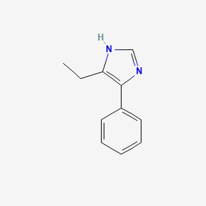 molecular formula C11H12N2 B8636353 4-Ethyl-5-phenyl-1H-imidazole 