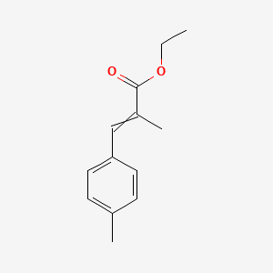 molecular formula C13H16O2 B8636375 ethyl 2-methyl-3-(4-methylphenyl)prop-2-enoate 