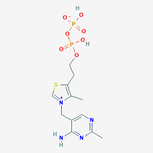molecular formula C12H18N4O7P2S B086369 Thiamin pyrophosphate CAS No. 136-09-4
