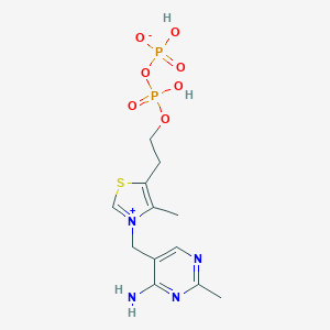molecular formula C16H24N4O8P2S B086369 Thiamin pyrophosphate CAS No. 136-09-4