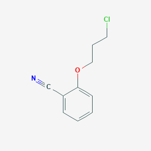molecular formula C10H10ClNO B8636973 2-(3-Chloropropoxy)benzonitrile 