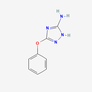 molecular formula C8H8N4O B8637051 3-Amino-5-phenoxy-1H-1,2,4-triazole 