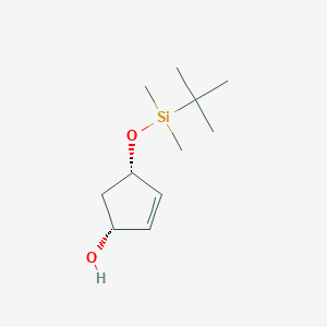 molecular formula C11H22O2Si B8637148 Rel-(1R,4S)-4-((tert-butyldimethylsilyl)oxy)cyclopent-2-en-1-ol 