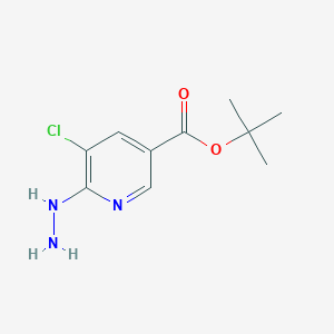 molecular formula C10H14ClN3O2 B8637361 tert-butyl 5-chloro-6-hydrazinylpyridine-3-carboxylate 