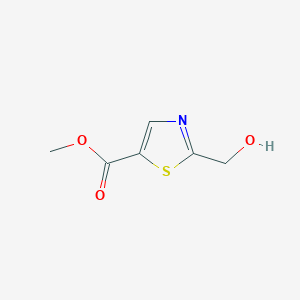 molecular formula C6H7NO3S B8637385 Methyl 2-(hydroxymethyl)thiazole-5-carboxylate 