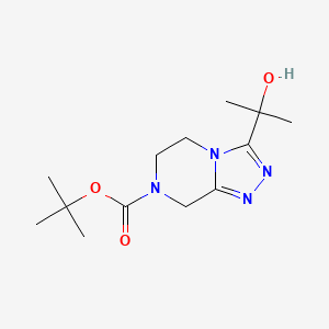 tert-butyl 3-(2-hydroxypropan-2-yl)-5,6-dihydro-[1,2,4]triazolo[4,3-a]pyrazine-7(8H)-carboxylate