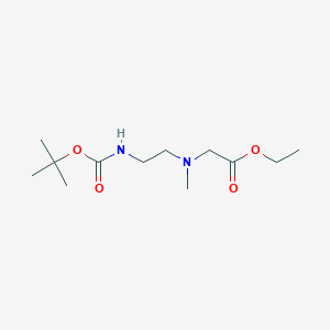 Ethyl N-(2-((tert-butoxycarbonyl)amino)ethyl)-N-methylglycinate