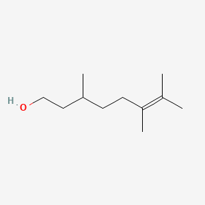 molecular formula C11H22O B8637405 3,6,7-Trimethyloct-6-en-1-ol CAS No. 25905-16-2