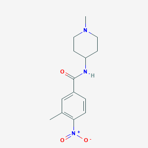 3-methyl-N-(1-methyl-4-piperidyl)-4-nitro-benzamide