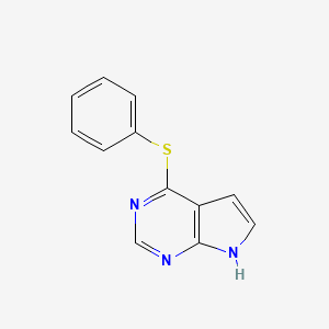 4-(Phenylsulfanyl)-7H-pyrrolo[2,3-d]pyrimidine