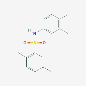 molecular formula C16H19NO2S B086375 N-(3,4-dimethylphenyl)-2,5-dimethylbenzenesulfonamide CAS No. 6135-69-9