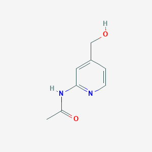 molecular formula C8H10N2O2 B8637501 N-(4-(hydroxymethyl)pyridin-2-yl)acetamide 