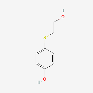 molecular formula C8H10O2S B8637545 4-[(2-Hydroxyethyl)thio]phenol CAS No. 30519-04-1