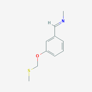 (E)-N-Methyl-1-{3-[(methylsulfanyl)methoxy]phenyl}methanimine
