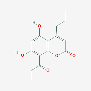 5,7-Dihydroxy-8-propionyl-4-propyl-2H-chromen-2-one