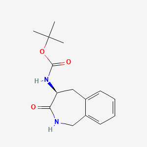 tert-butyl N-[(4S)-3-oxo-2,3,4,5-tetrahydro-1H-2-benzazepin-4-yl]carbamate