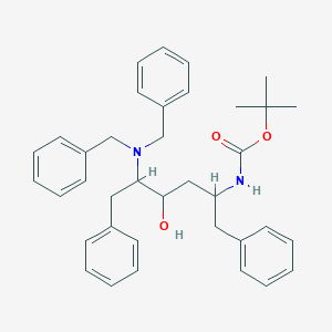 molecular formula C37H44N2O3 B8637736 (2S,3S,5S)-2-(N,N-DIBENZYLAMINO)-3-HYDROXY-5-(TERT-BUTYLOXYCARBONYLAMINO)-1,6-DIPHENYLHEXANE 