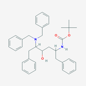 [1-Benzyl-4-(dibenzylamino)-3-hydroxy-5-phenylpentyl]carbamic acid tert-butyl ester