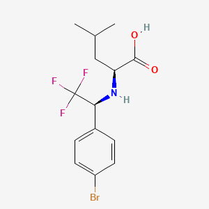 N-[(1S)-1-(4-Bromophenyl)-2,2,2-trifluoroethyl]-L-leucine