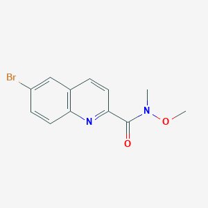 6-bromo-N-methoxy-N-methylquinoline-2-carboxamide