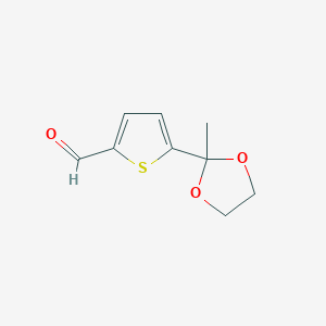 5-(2-Methyl-[1,3]dioxolan-2-yl)-thiophene-2-carbaldehyde