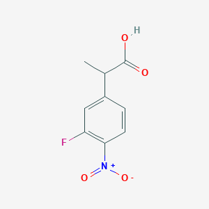 2-(3-Fluoro-4-nitrophenyl)propanoic acid