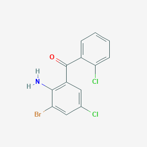 (2-Amino-3-bromo-5-chlorophenyl)(2-chlorophenyl)methanone